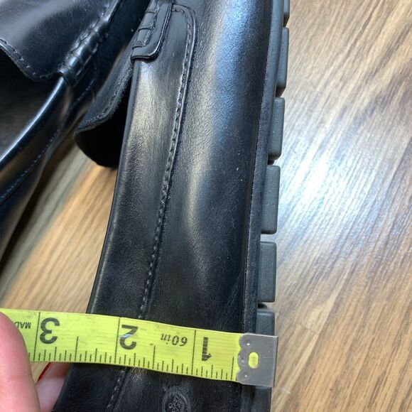 Born Men’s Allan Black Leather Driving Slip-On Loafers Size 10M - Picture 10 of 11